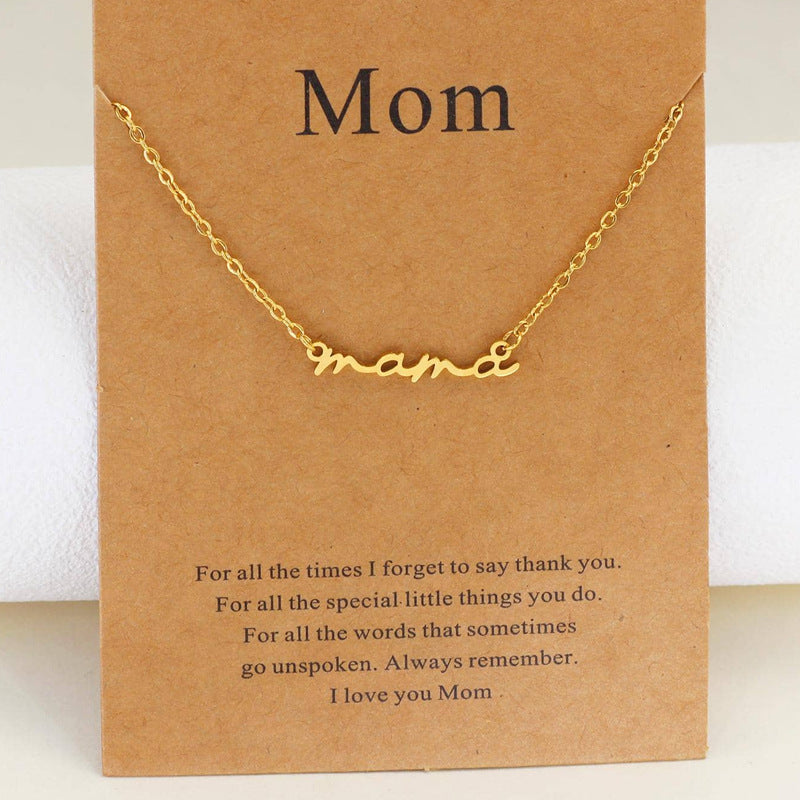 Wholesale MaMa Mother's Day Alloy Necklaces